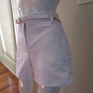 Thalia Sodi White Shorts with Belt